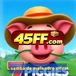 samba de malandro cifra
